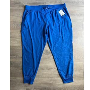 NWT Beyond Scrubs Med Couture Jogger Scrub Pants Royal Blue Plus Size 3XL